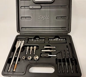 Skil 39 Piece Drill/driver/nut runner Bit Set In Case - *Missing 1 drill bit* - Picture 1 of 2