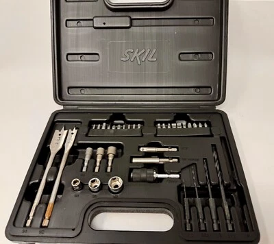 Skil 39 Piece Drill/driver/nut runner Bit Set In Case - *Missing 1 drill bit* - Image 1 of 2
