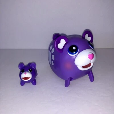Chubby Puppies & Friends Mulberry Bear Motorized Mother with Mini Cub Purple - Image 1 of 3