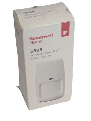 Brand New Honeywell 5898 Wireless DUAL TEC Motion Sensor, 50' x 60' Max Range - Image 1 of 4