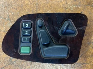 96-03 Mercedes W210 E320 Front Left Seat Adjustment Control Switch Trim Wood OEM - Picture 1 of 6