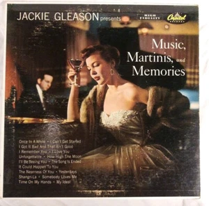 JACKIE GLEASON, MUSIC, MARTINIS & MEMORIES VINYL *MONO* LP (VG playtstd) - Picture 1 of 8