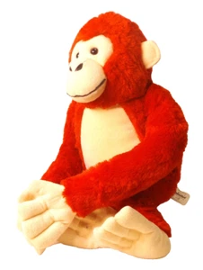 Animaland Nanco 16" Scimmia Abbracciatrice Rossa Peluche Giocattolo di Peluche - Foto 1 di 3