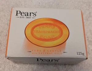 Pears Transparent Amber Soap Pure & Gentle with Natural Oils 125g - Picture 1 of 2