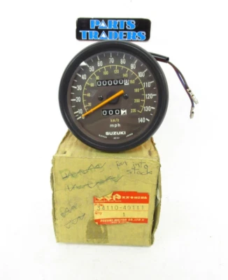 Conjunto de velocímetro genuino Suzuki 1979 GS550L GS750L GS1000L 34110-49111 NUEVO DE STOCK Foto 1 de 3