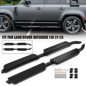 Running Board Nerf Bar Side Step Protector For Land Rover Defender 110 130 2020+ - Picture 1 of 14