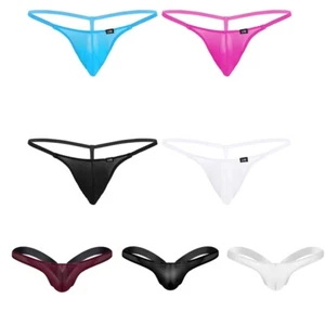 Perizoma sexy da uomo in rete stringa a G visibile attraverso cinturino a T trasparente senza schienale - Foto 1 di 53
