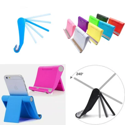 US 2 Pack Universal Cell Phone Stand Holder Foldable Desk Table Mount Adjustable - Image 1 of 4