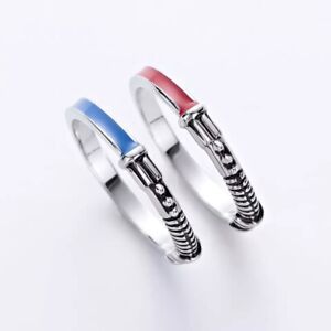 Star Wars Lightsaber Rings in Red And Blue, Friendship Rings.