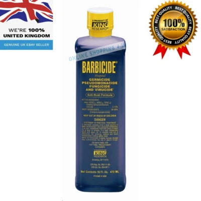 Barbicide Disinfectant Concentrate Solution GERMICIDAL Anti Rust Formula 473mL