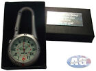 Luminous Silver Carabiner Style Paramedic Nurses Doctors Sports Style Fob Watch