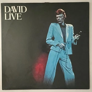1990 CLEAR David Bowie - David Live - Vinyl Record Classic Rock Art Rock Glam - Foto 1 di 8
