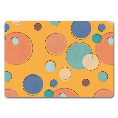 Bunte Kreise Design Fußmatte mit schönem buntem Muster - Bild 1 von 3