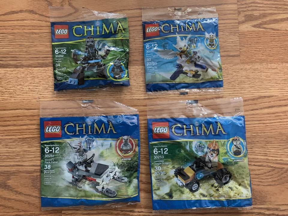 LEGO CHIMA: Gorzan 30262 Winzar 30251 Ewar 30250 Leonida 30253 Polybags - Image 1 of 1