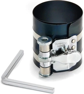 Compresor de anillo de pistón Powerbuilt, de 2 pulgadas a 5 de diámetro, paquete de 1, plateado - Imagen 1 de 6