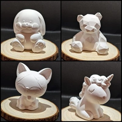 Set Of 4 Figures To Paint Yourself  - Image 1 of 4