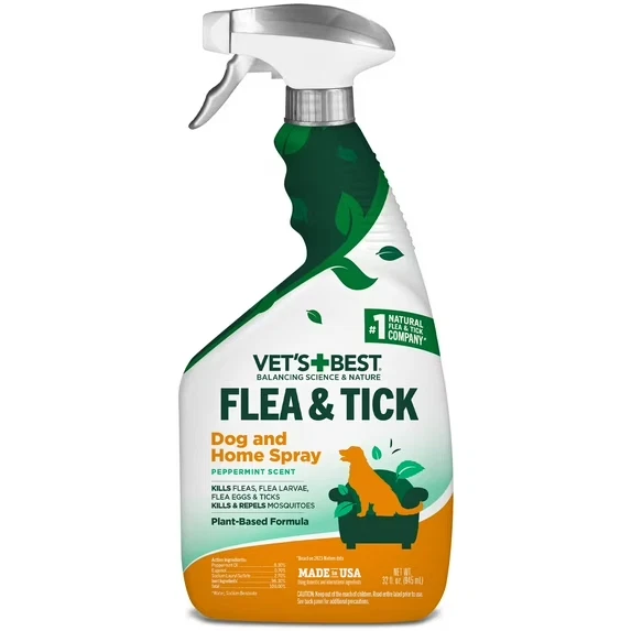 Vet's Best Flea and Tick Home Spray Flea Treatment for pets 32oz - Image 1 of 1
