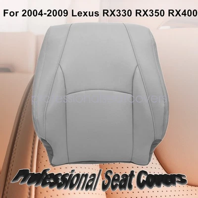 Driver Side Lean Back Leather Seat Cover Gray For 2004-2009 Lexus RX330 RX350 - Image 1 of 4