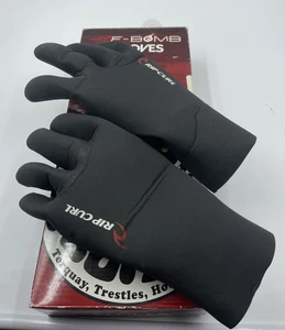 Rip Curl F-Bomb 3mm Neoprene Dive Gloves Small Scuba Snorkel Surf Black - Picture 1 of 5