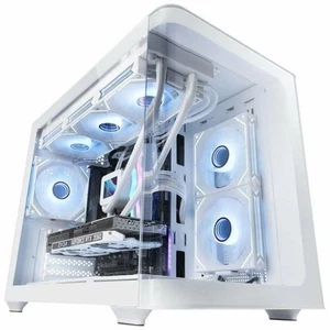 Case computer desktop ATX Mars Gaming MCFUSIONMW Bianco - Afbeelding 1 van 5