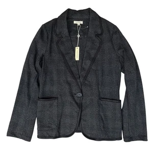 NWT Max Studio Blazer Jacket Womens L Gray Career Office Siren Finance Boss Babe - Picture 1 of 9