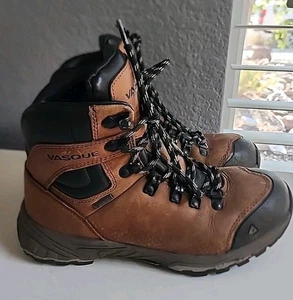 Stivali da trekking Vasque da uomo taglia 8 St. Elias FG GTX in pelle marrone cognac 7146 Goretex - Foto 1 di 8