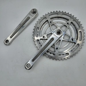 Vintage Stronglight Double Crankset Square Taper 52/42t, 170 mm, 9/16" x 20tpi - Picture 1 of 17