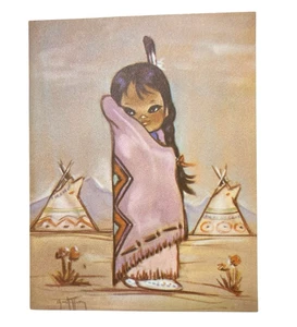 Gerda Christoffersen 6 kleine Indianer 16 Karten und Umschläge unbenutzt Vintage Schein - Bild 1 von 10