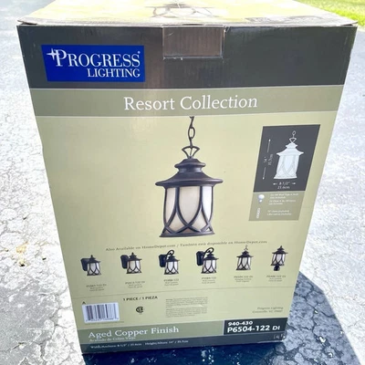 Progress Lighting Resort Collection P6504-122 Outdoor Pendant Lights NIB - Image 1 of 4