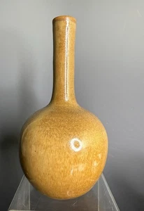 GEORGIA SOUTHERN W. J. GORDY MOUNTAIN GOLD VASE - 8.5” Mint Folk Art Pottery - Picture 1 of 8