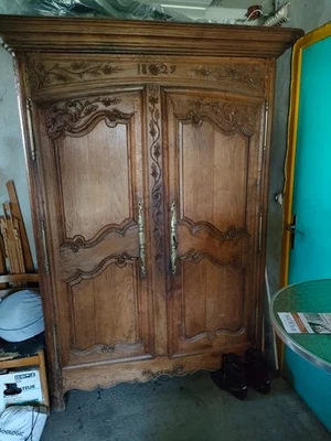 armoire ancienne en chene 1829 - Photo 1/4