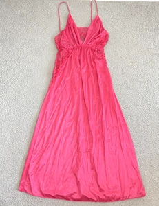 Vintage Diane von Furstenberg Nightgown Small Pink Lace Lingerie Regal Long - Picture 1 of 10