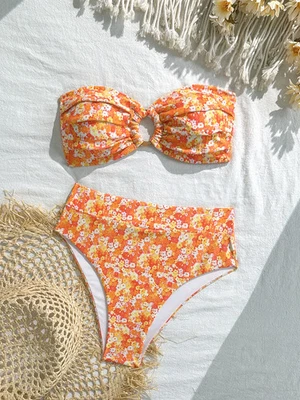 Sexy Triángulo Push Up Brasileño Bikini Tanga Traje de Baño Mujeres Cuerda Lateral Traje de Baño Foto 1 de 4