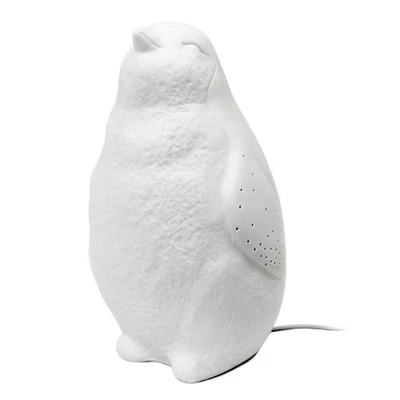 Home LT3213-WHT White Porcelain Animal Shaped Table Lamp, Artic Penguin - Image 1 of 4
