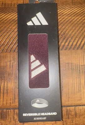 Adidas Interval Rev 2.0 Diadema Reversible Equipo Granate/Blanco Foto 1 de 3