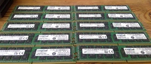 LOT of 10 x 16GB 2Rx4 PC4-2133P-RBP-10  DDR4 RAM Sticks x 10 - Picture 1 of 3