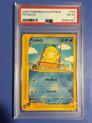 2003 Pokemon Aquapolis Psyduck 104/147 PSA 4 VG-EX - Vintage - Image 1 of 3