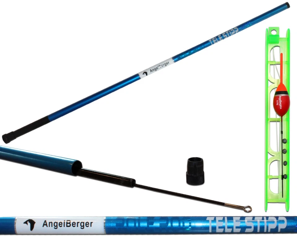 ANGEL-BERGER Angel Berger Stipprute mit Fertigangel Pole Rod Kinderangel Köderfischangel P...