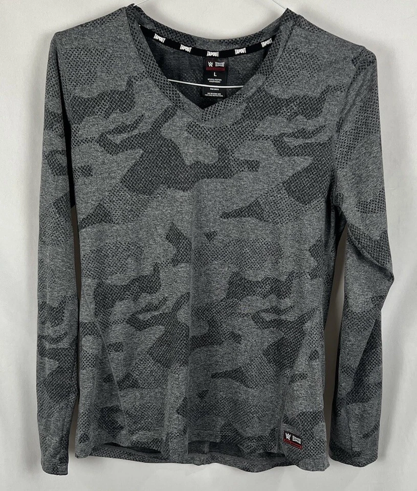 Camisa Tapout Mujer Grande Negra Gris Camuflada MMA Lucha Camiseta Y2K Foto 1 de 4