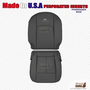 2005 2006 For Infiniti FX35 FX45 RIGHT Bottom & Top Perforated Leather Cover Blk - Bild 1 von 5