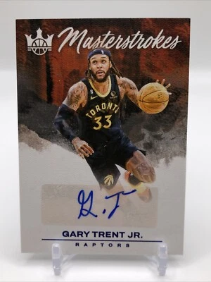 Gary Trent Jr. 2023-24 Panini Court Kings Masterstrokes Auto #'d /25 Raptors - Image 1 of 4