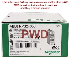 NIB Schneider ABL8RPS24050 Phaseo ABL8 RPS24050 Power Supply, 100-500V, 24V, 5A - Picture 1 of 1