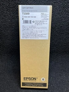 Genuine Epson Light Light Black Ink Cartridge T55K9 Date: February 2026 - Picture 1 of 3