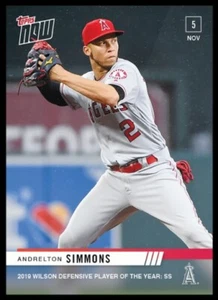2019 Topps Now Andrelton Simmons #OS30 Wilson Defensive Player of the Year - Picture 1 of 1