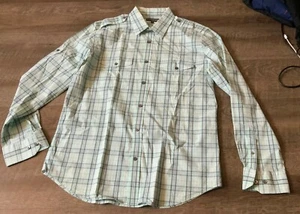 EXPRESS GRÜN KARIERTES HEMD FREIZEIT BUTTON DOWN LANGARM HERREN XL - Bild 1 von 2