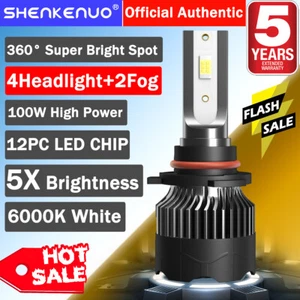 For GMC Sierra 1500 2500 HD 2007-2013 LED High Low Headlights Fog Light Bulbs M8 - Bild 1 von 18