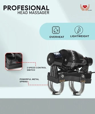 Handheld Double Speed Floating Action Electric Massager for Head and Body Pain - Image 1 of 4