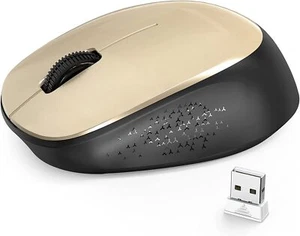 Portable  Wireless Mouse,  2.4GHz Silent with USB Receiver, Optical USB Mouse - Picture 1 of 29