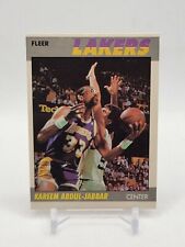 🏀KAREEM ABDUL JABBAR 1987 Fleer LA Lakers Los Angeles Basketball Card🏀