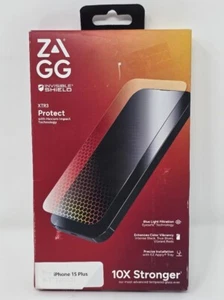 ZAGG Apple iPhone 15 Plus Glass XTR Screen Protector - New - Picture 1 of 2